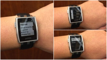 Pebble borrows one of Android Wear's best features – actionable notifications