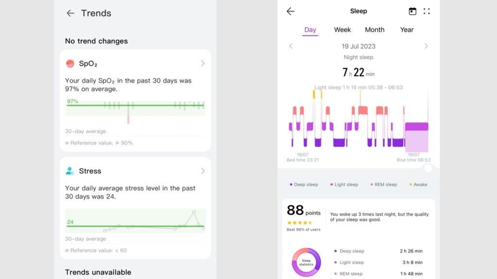 huawei watch 4 health data