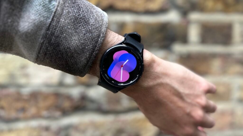 galaxy watch on wrist