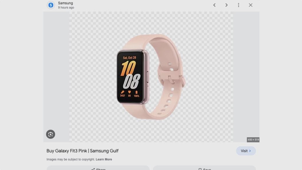 Samsung Galaxy Fit 3 leak