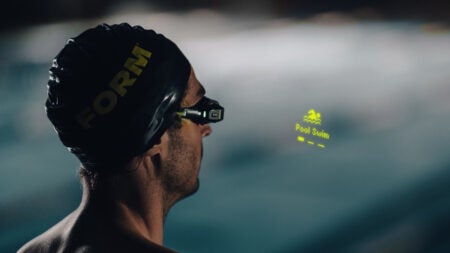 Form's second-gen swimming goggles feature heart rate tracking and an AR compass