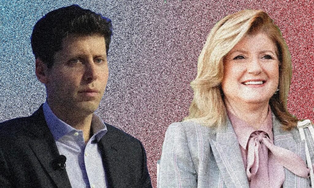 Sam AltMan and Ariana Huffington