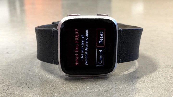 Reset Fitbit on device