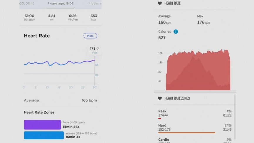 heart rate data